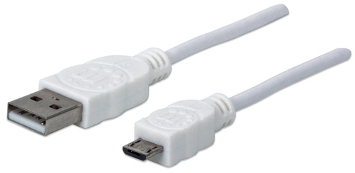 [323987] 3ft White A Male - Micro B Male Cable