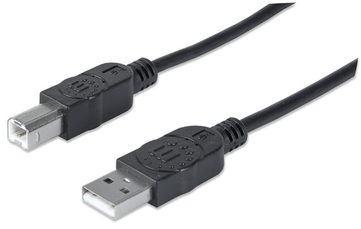 [337779] 15ft Black A Male - B Male USB Cable